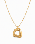 AURA SCULPTED GOLD NECKLACE