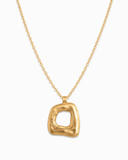 AURA SCULPTED GOLD NECKLACE