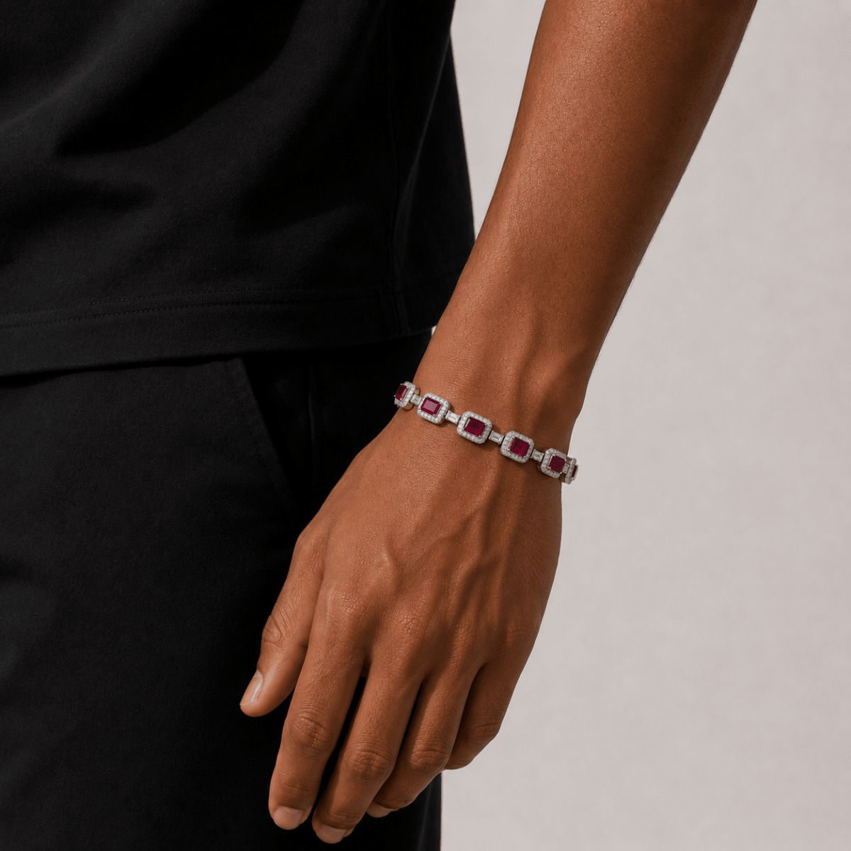 Aurora Link Bracelet | Ruby - ÉCLAT MARBELLA