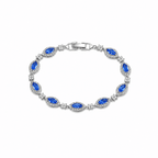 Celeste Tennis Bracelet | Blue