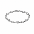 Celeste Tennis Bracelet | Silver