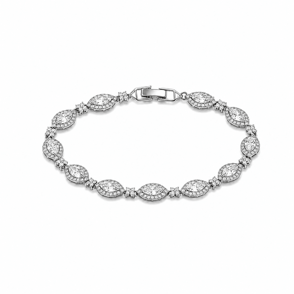 Celeste Tennis Bracelet | Silver