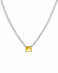 Citrine Tennis Necklace