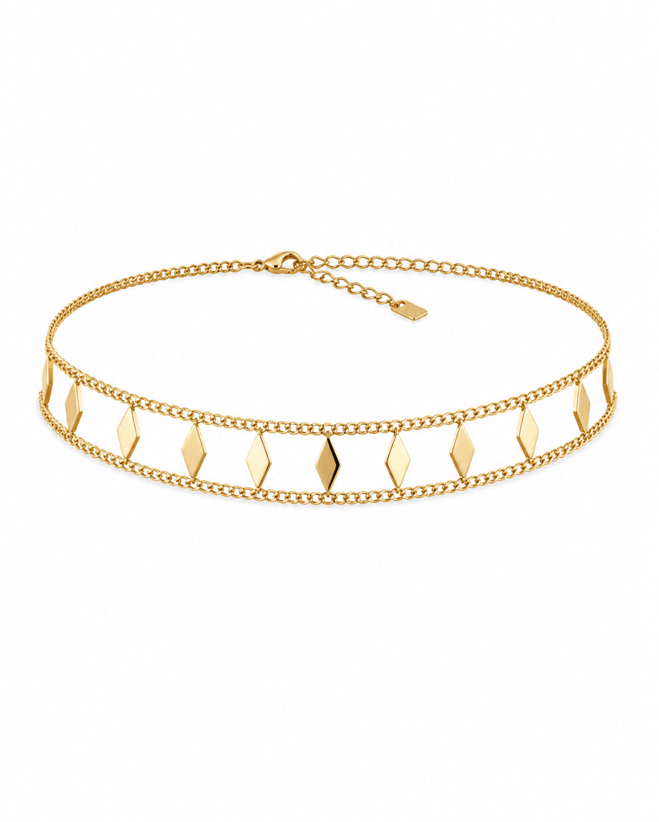 Diamond Charm Choker