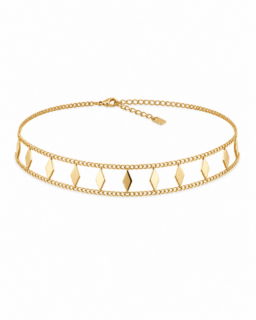Diamond Charm Choker - ÉCLAT MARBELLA