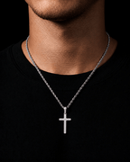 Divinity X Cross Cuban Chain | SILVER