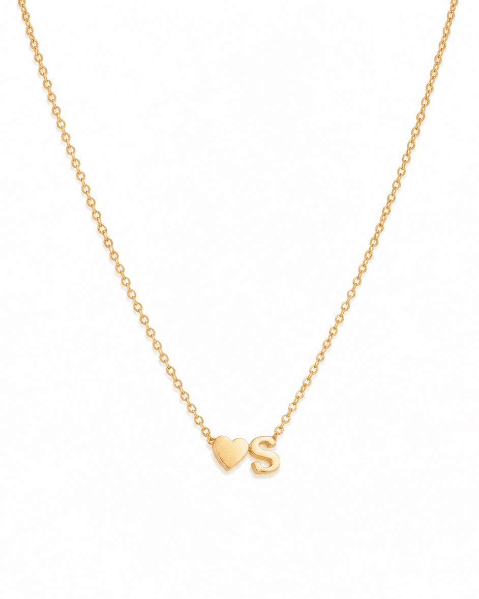 ÉCLAT INITIAL HEART NECKLACE