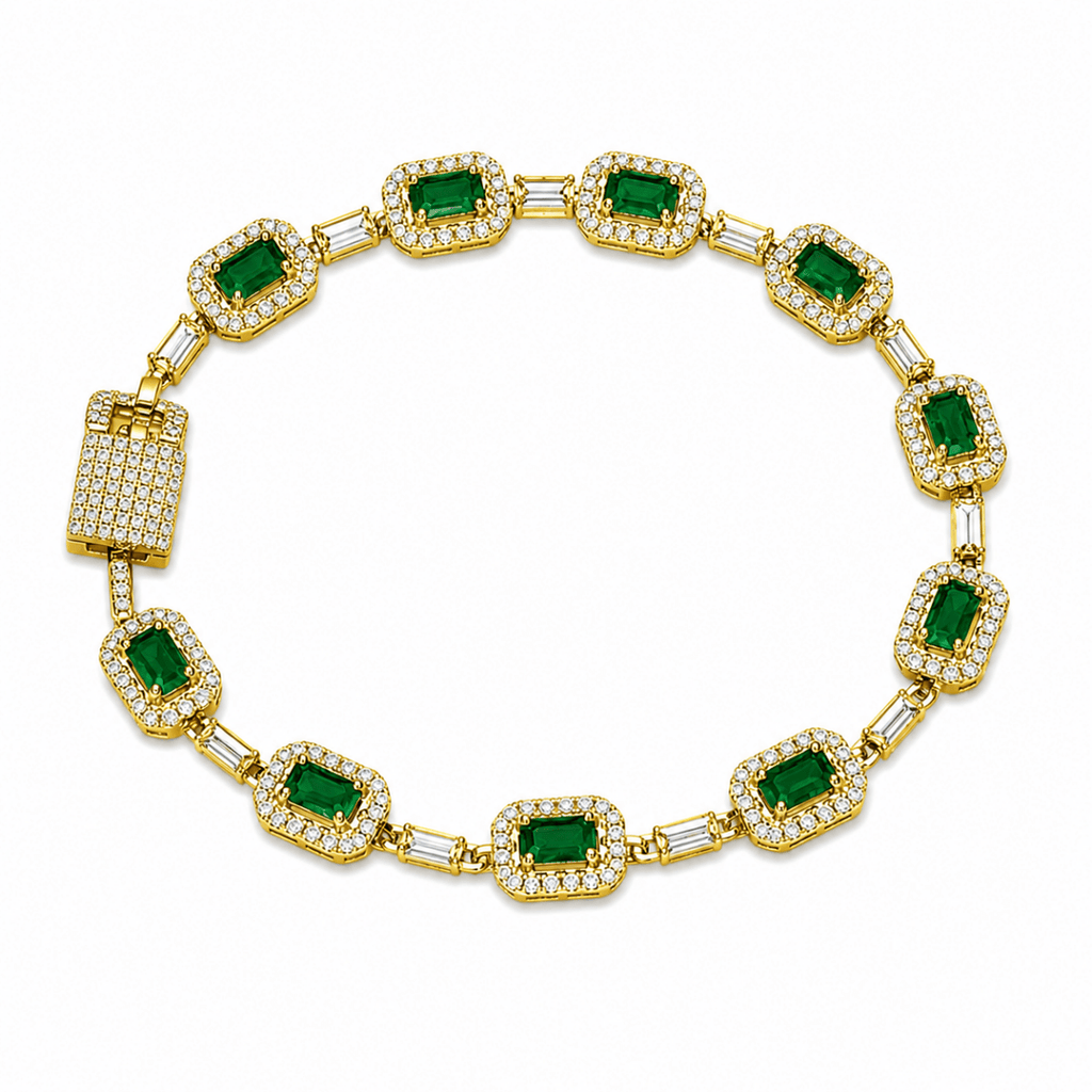 Emerald Royale Bracelet | Gold