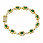 Emerald Royale Bracelet | Gold