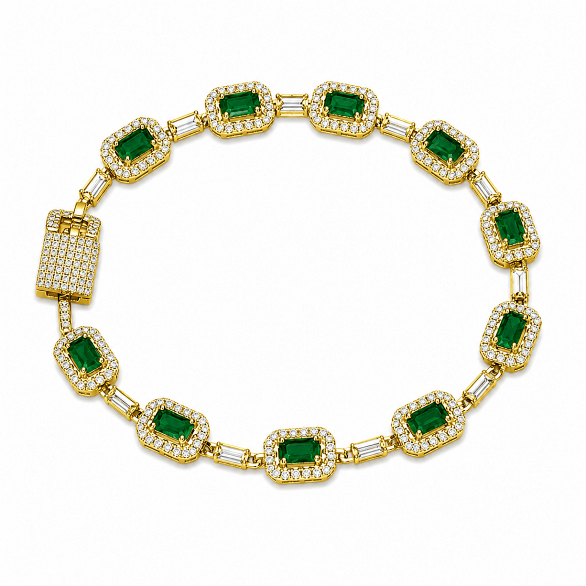Emerald Royale Bracelet | Gold
