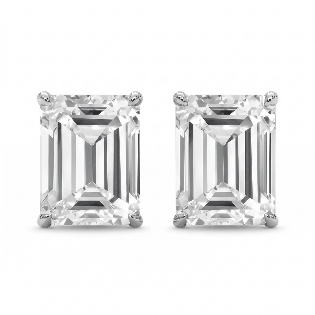 EMERALD STUD EARRINGS