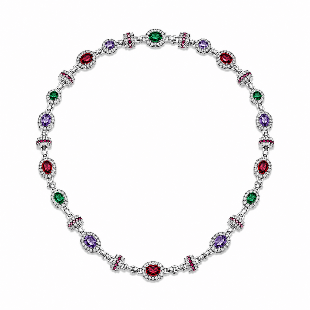 Gemstone Link Necklace
