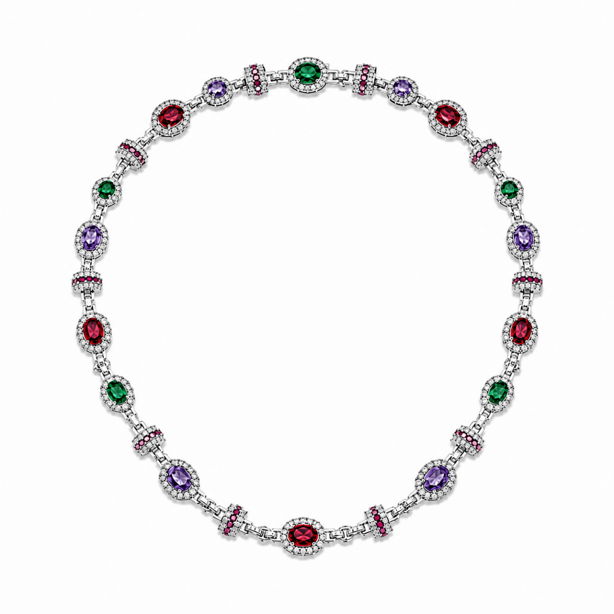 Gemstone Link Necklace