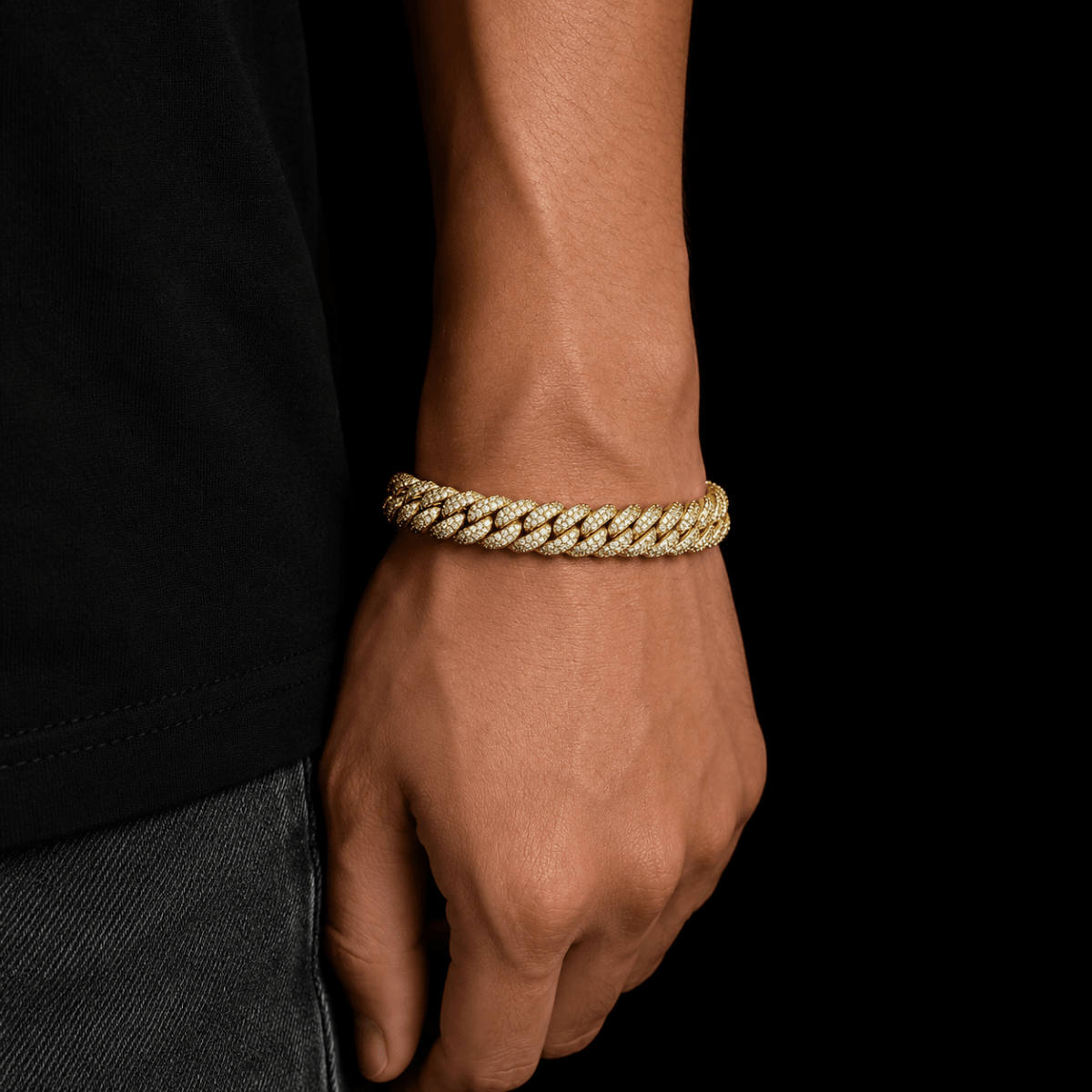 Glacier Cuban Bracelet | Gold - ÉCLAT MARBELLA