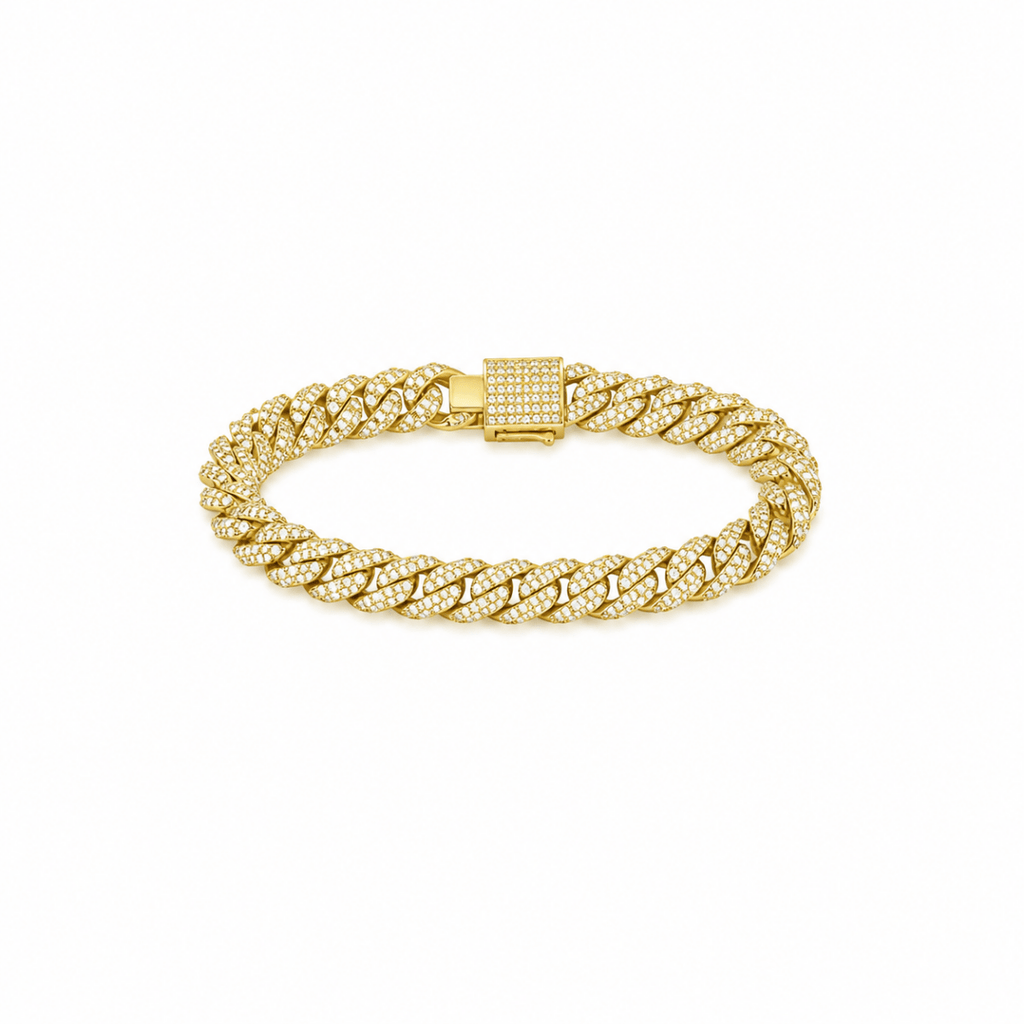 Glacier Cuban Bracelet | Gold - ÉCLAT MARBELLA