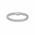 Glacier Cuban Bracelet | Silver - ÉCLAT MARBELLA