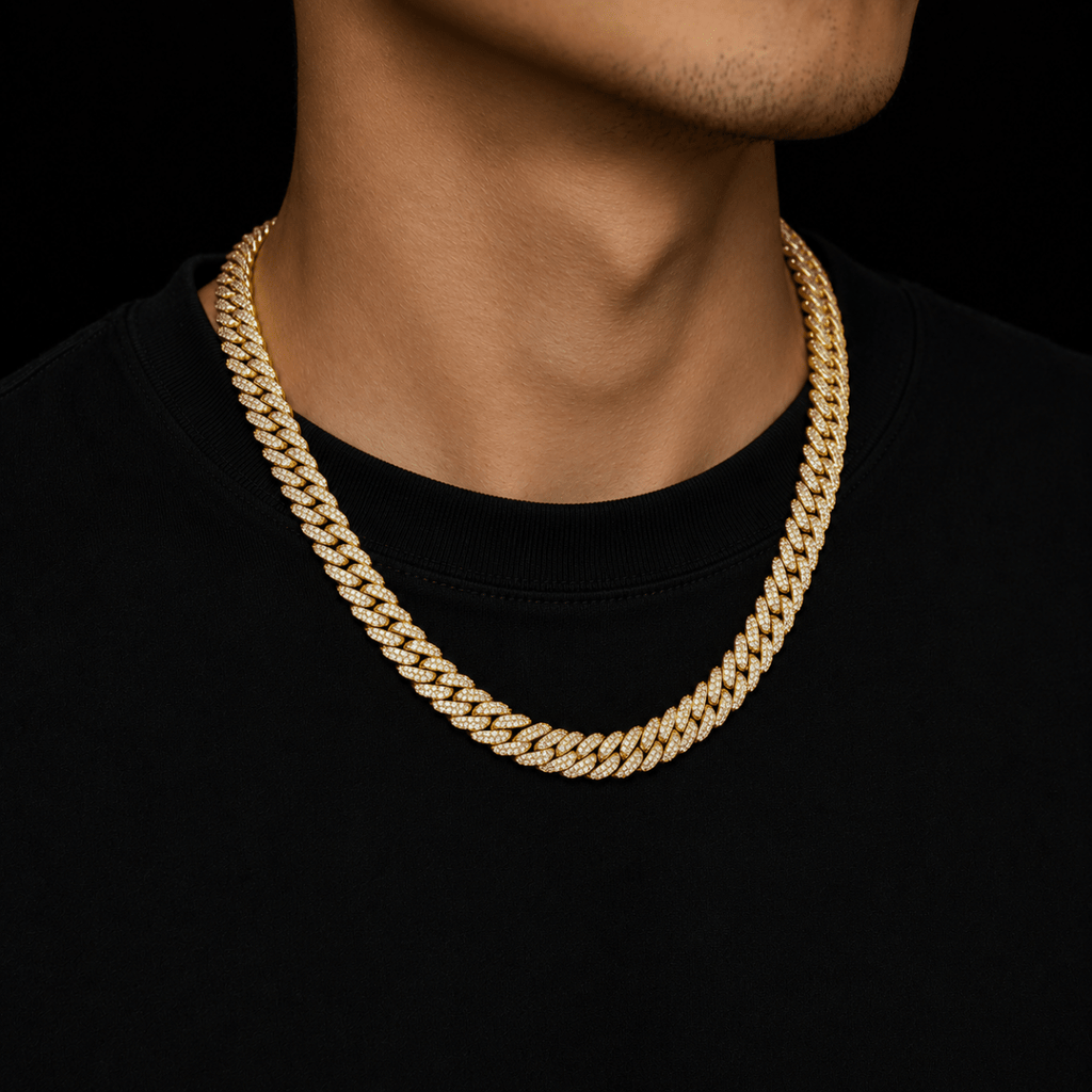Glacier Cuban Necklace | Gold - ÉCLAT MARBELLA