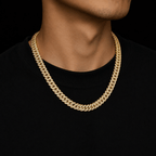 Glacier Cuban Necklace | Gold - ÉCLAT MARBELLA
