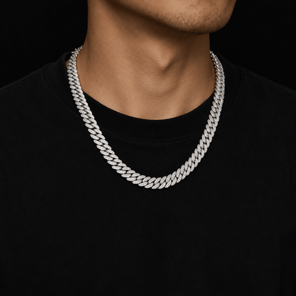 Glacier Cuban Necklace | Silver - ÉCLAT MARBELLA