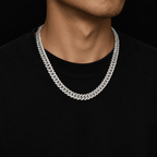 Glacier Cuban Necklace | Silver - ÉCLAT MARBELLA