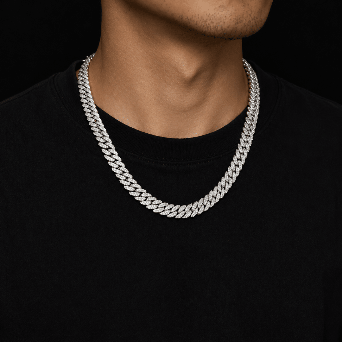 Glacier Cuban Necklace | Silver - ÉCLAT MARBELLA