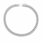 Glacier Cuban Necklace | Silver - ÉCLAT MARBELLA