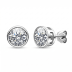 ICE ROUND STUD EARRINGS