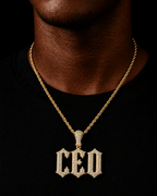 ICED CEO PENDANT | GOLD