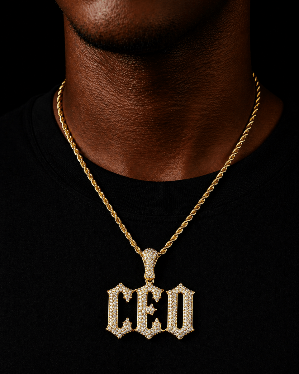 ICED CEO PENDANT | GOLD