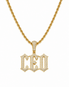 ICED CEO PENDANT | GOLD