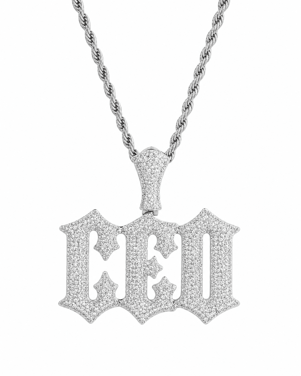 ICED CEO PENDANT | SILVER