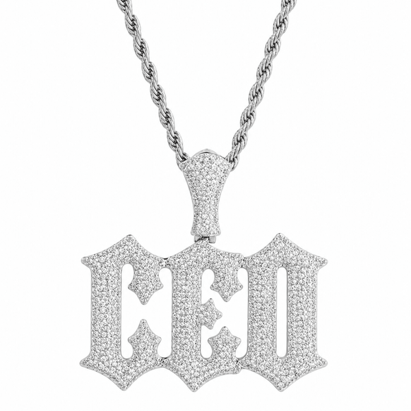 ICED CEO PENDANT | SILVER