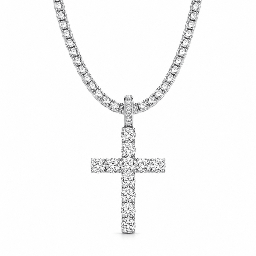 ICED FAITH NAME | SILVER - ÉCLAT MARBELLA