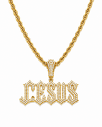 ICED JESUS PENDANT | GOLD