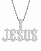 ICED JESUS PENDANT | SILVER