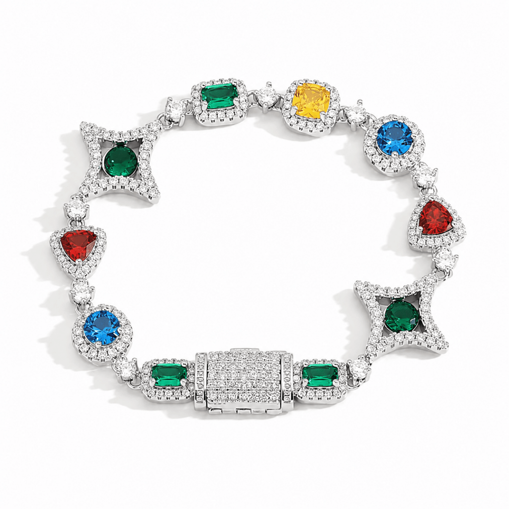 Nova Prism Bracelet | Silver - ÉCLAT MARBELLA