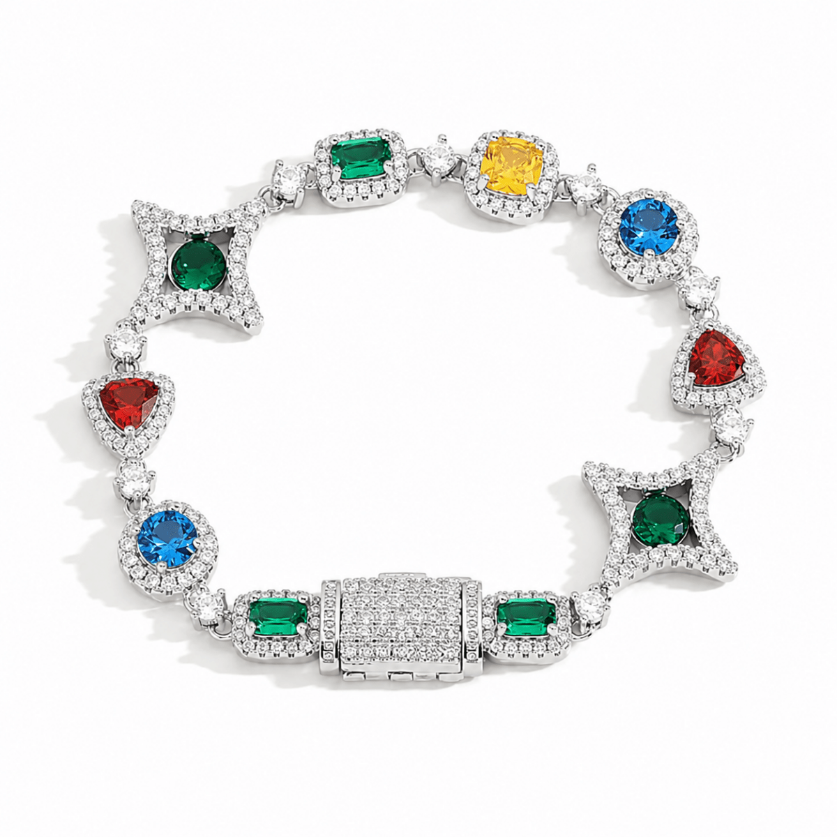 Nova Prism Bracelet | Silver - ÉCLAT MARBELLA