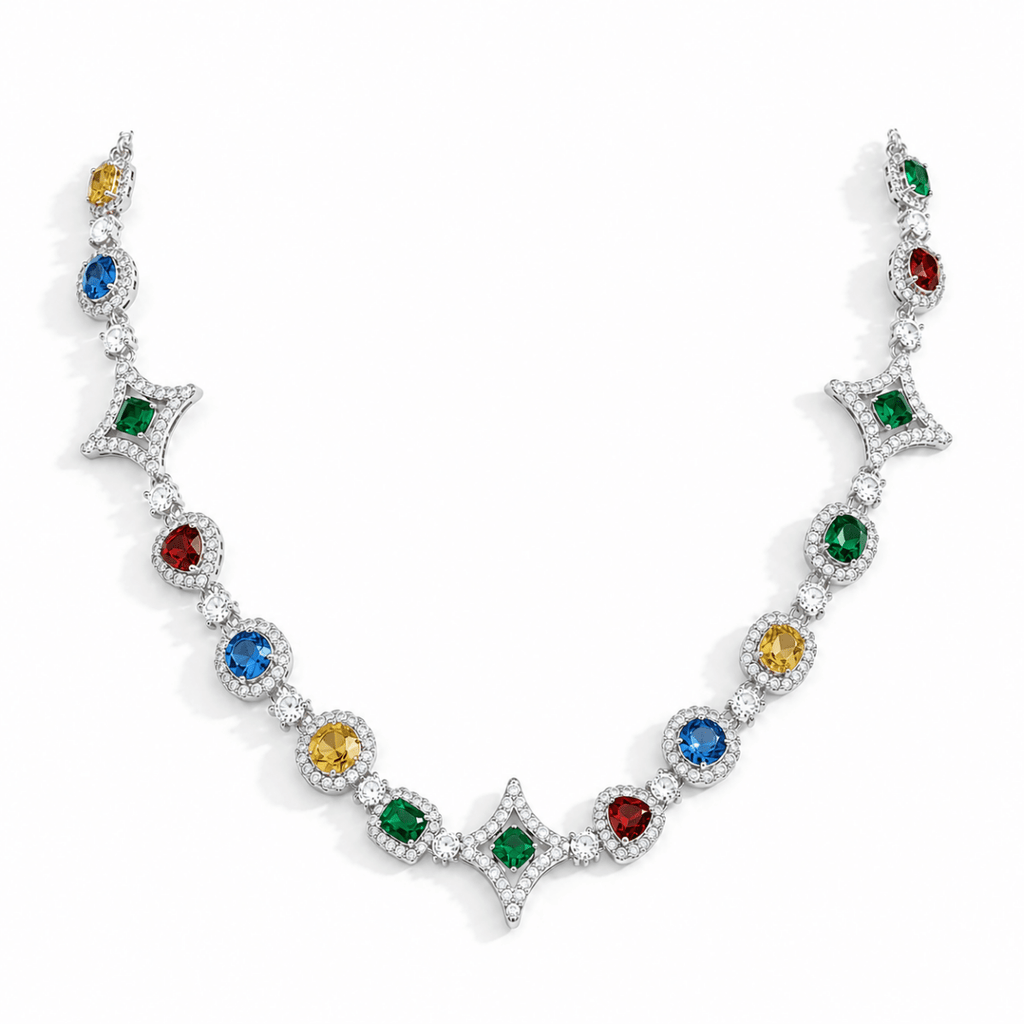 Nova Prism Chain | Silver - ÉCLAT MARBELLA