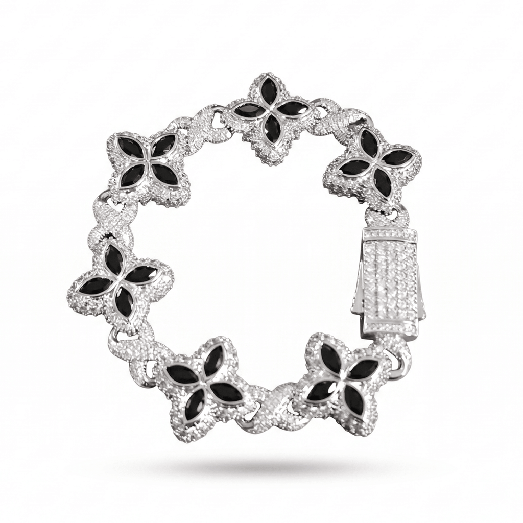 OBSIDIAN ICE FLOW BRACELET - ÉCLAT MARBELLA