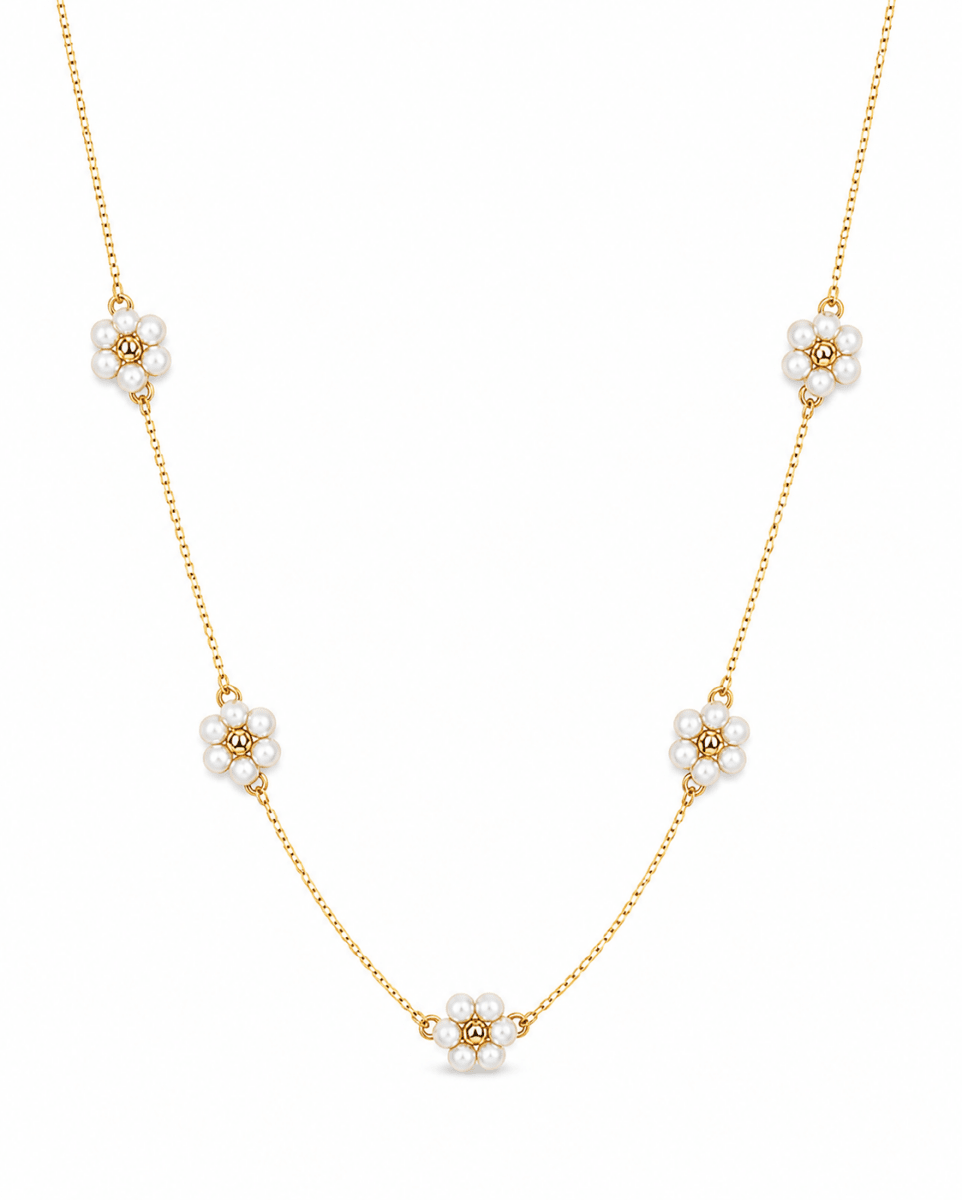 Pearl Daisy Chain Necklace