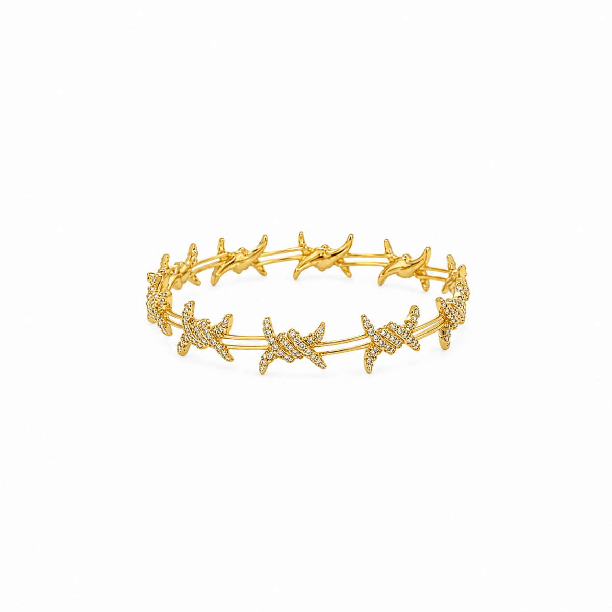 Stacked CZ Bracelet | Gold - ÉCLAT MARBELLA