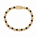 Stardust Tennis Bracelet | Gold·Black