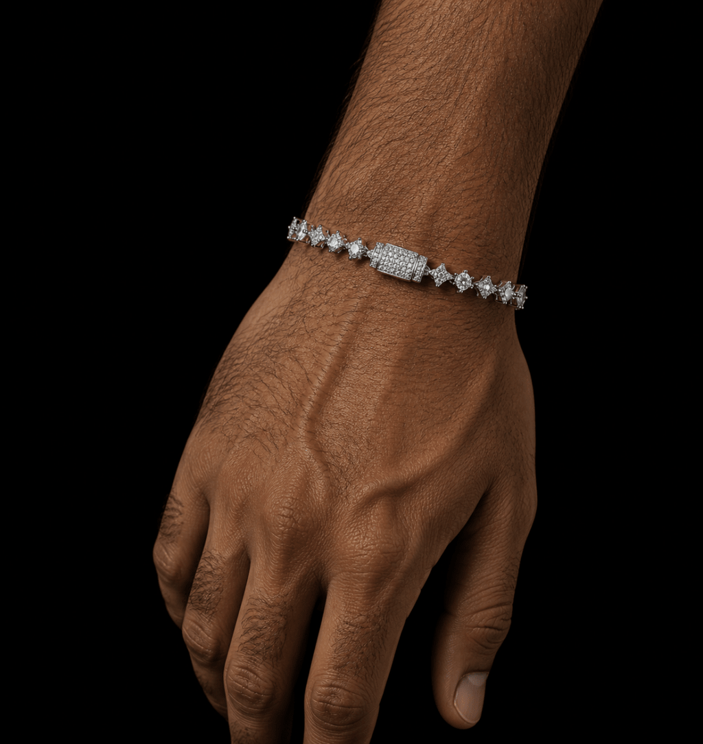 Stardust Tennis Bracelet | Silver