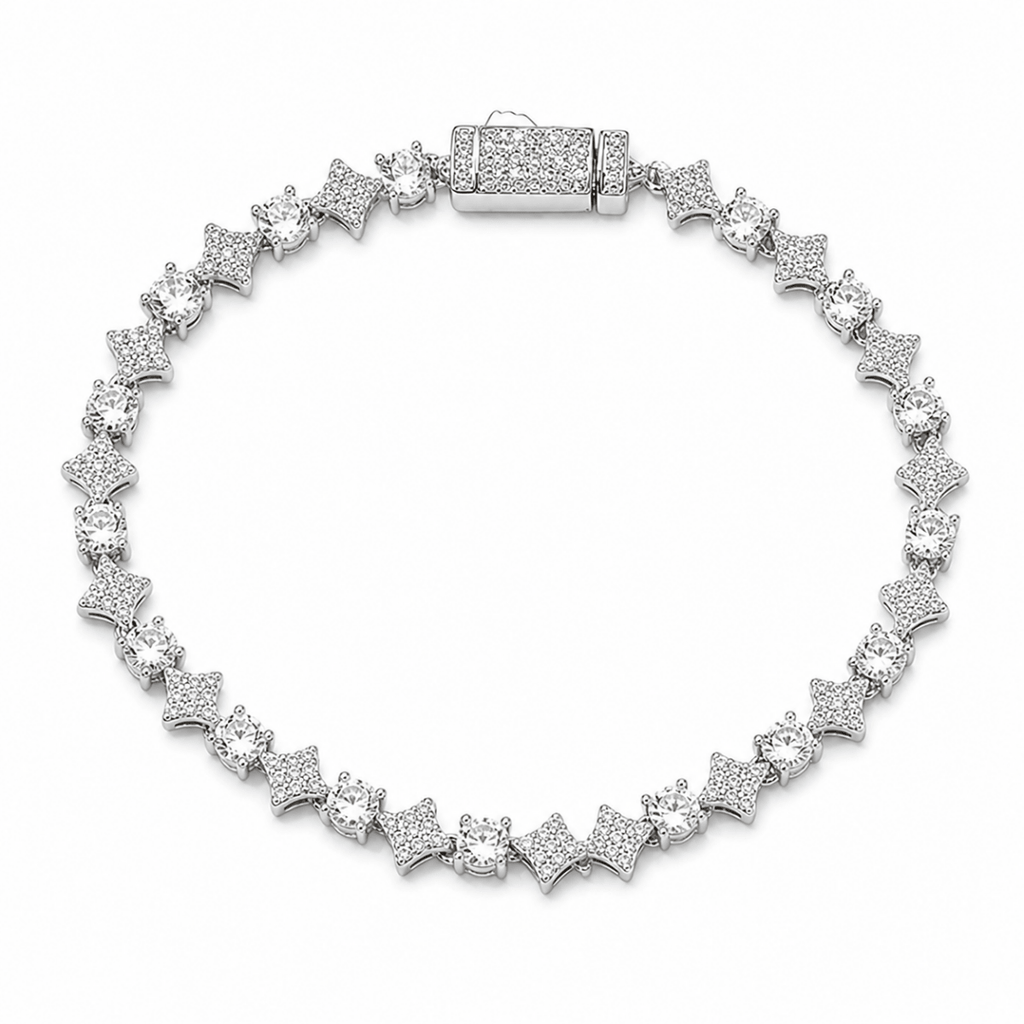 Stardust Tennis Bracelet | Silver